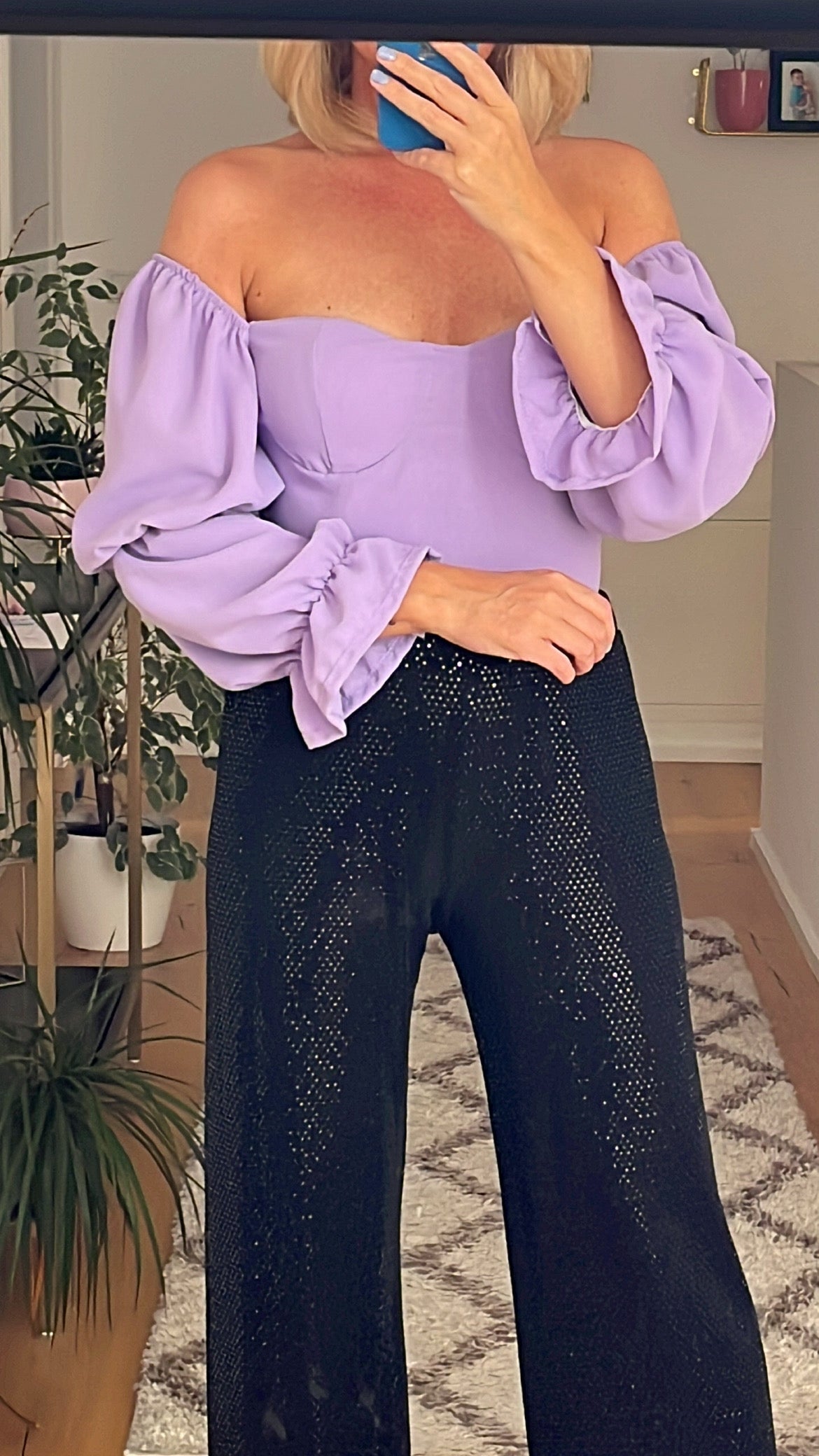 Bluse mit Ballonärmel